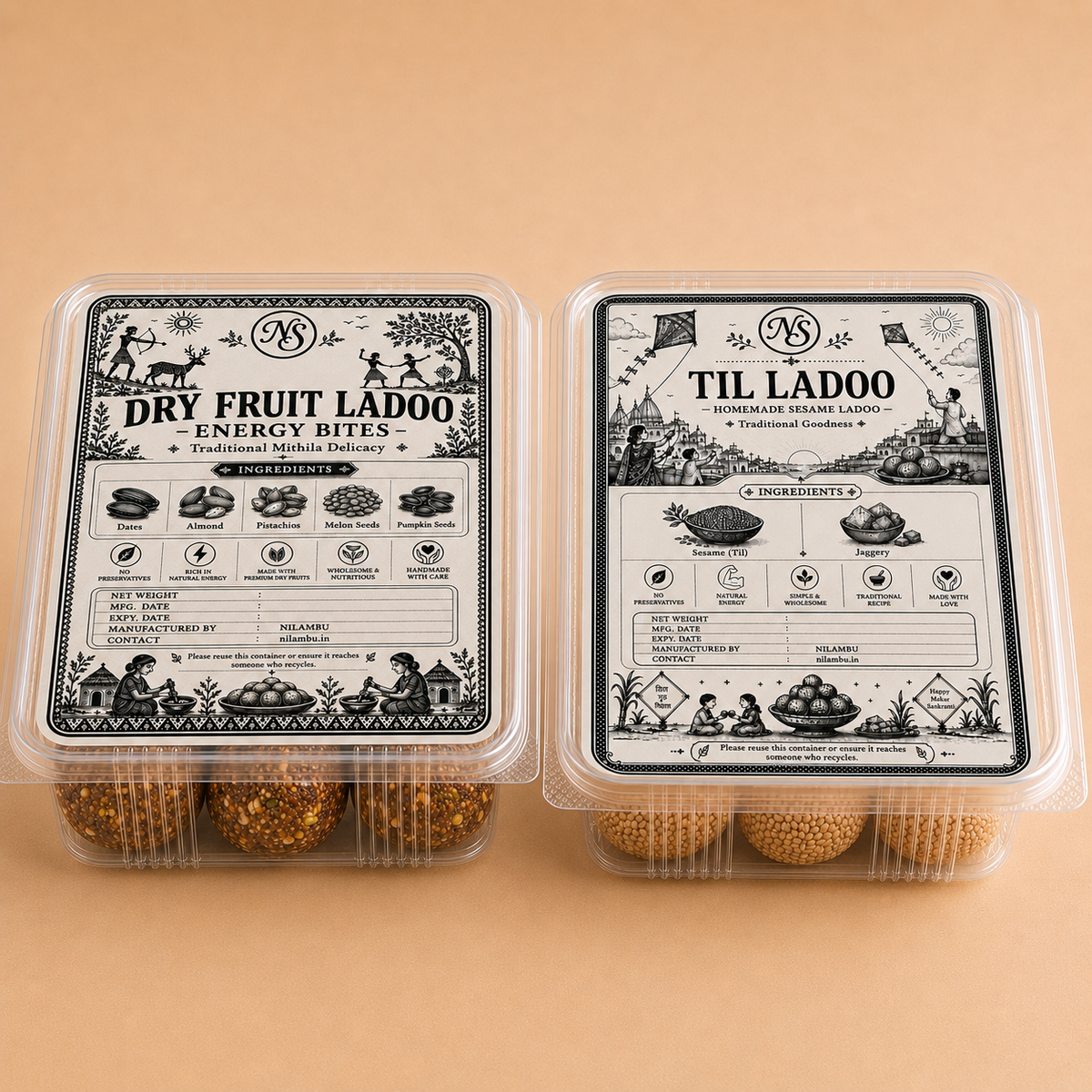 Dry Fruit Ladoo & Til Ladoo Combo