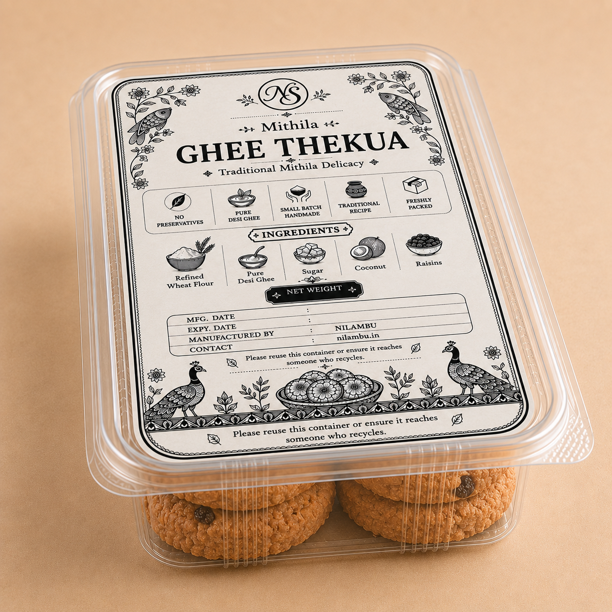 Ghee Thekua - Pure Desi Ghee Thekua